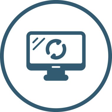  Yazılım Güncelleme simgesi, vektör illüstrasyonu