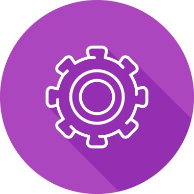 dişli web simge vektör çizim 