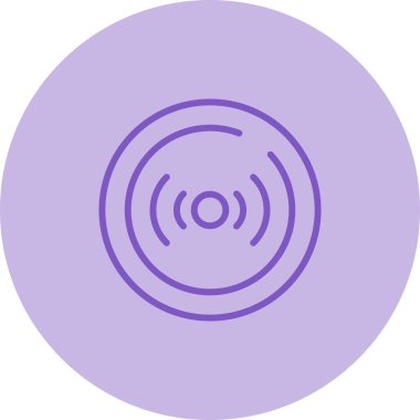 Canlı yayın simgesinin vektör illüstrasyonu 