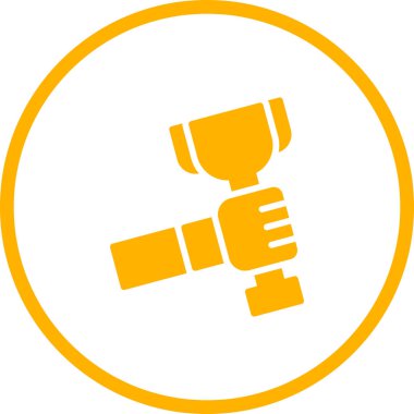 kupa ödül ikonu vektör illüstrasyonu 