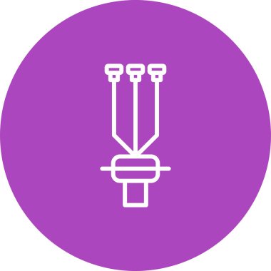 Kablo Sonlandırma Kit simgesi, vektör illüstrasyonu