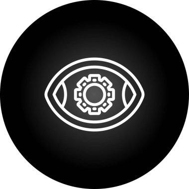 Göz. Web simgesi basit illüstrasyon 