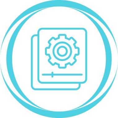 Belge Otomasyon simgesi, vektör illüstrasyonu  