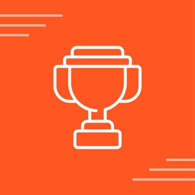 Kupa simge vektör çizim 