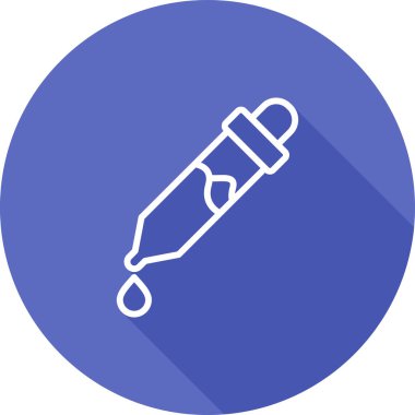 pipette simgesi, web basit illüstrasyon