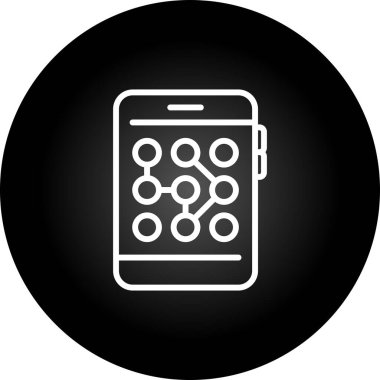 akıllı telefon web simgesi vektör çizimi 