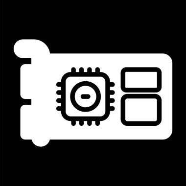 Gpu web simgesi vektör çizimi   