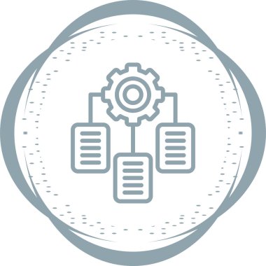 Teknik veri kavramı, iş verimliliği, evrak işleri. Belge Bütünleşme simgesi beyaz arkaplanda izole edildi.