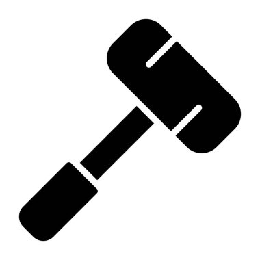 Balyoz. Web simgesi basit illüstrasyon 