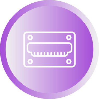 hdmi simgesi, web tasarımı için resimleme