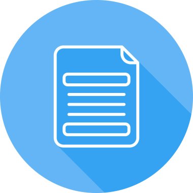 Belge. Web simgesi basit illüstrasyon 