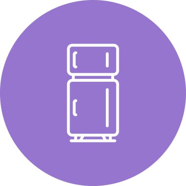 buzdolabı simgesi, vektör illüstrasyonu basit tasarım