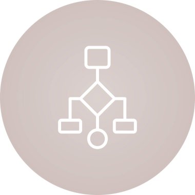 Bağlılık Diyagramı Simgesi İşaret Vektörü