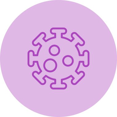 Virüs simgesinin vektör illüstrasyonu