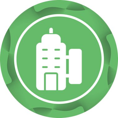 Restoran binası simgesinin vektör illüstrasyonu 