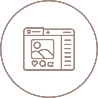 vektör çizimi sosyal medya simge