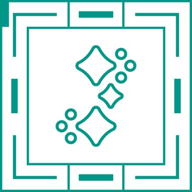 Sparkles modern simgesinin vektör illüstrasyonu