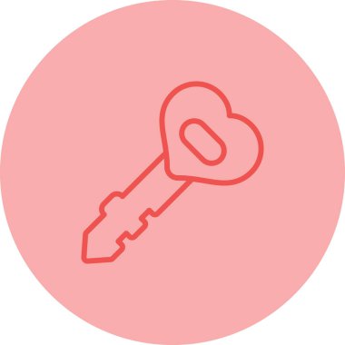 anahtar simgesi, vektör illüstrasyonu basit tasarım