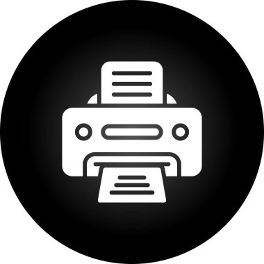 Yazıcı web simge vektör çizim 
