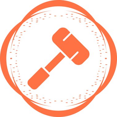 Balyoz. Web simgesi basit illüstrasyon 