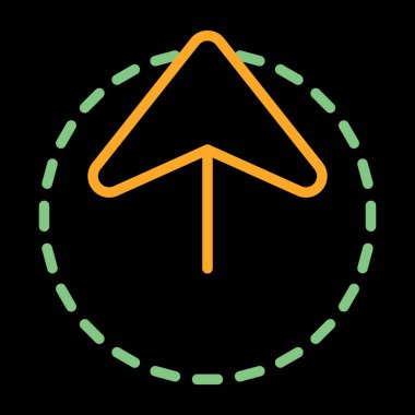 ok simgesi, vektör illüstrasyonu 