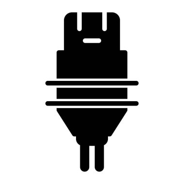 elektrik prizi simgesi. Web illüstrasyonu