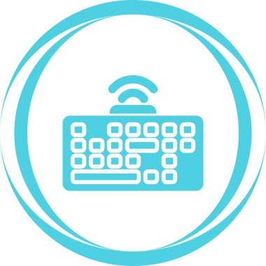 düz tasarım klavye vektör çizimi