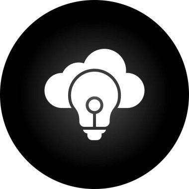 Bulut Stratejisi Web simgesi basit illüstrasyon