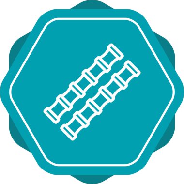 Bambu, ağ basit illüstrasyon