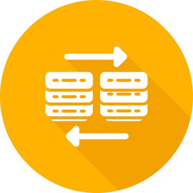 Bulut Göç web simgesi, vektör illüstrasyonu