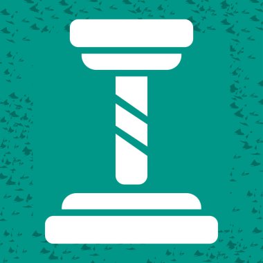 Sondaj makinesi logosu, üretim. Vektör illüstrasyonu