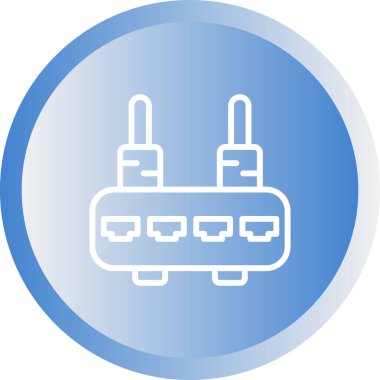 Yönlendirici. Web simgesi basit illüstrasyon 