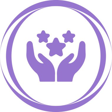 Glory web simgesinin vektör illüstrasyonu