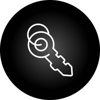 anahtar simgesi, vektör illüstrasyonu basit tasarım