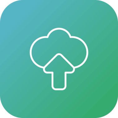 bulut hesaplama ağ simgesi, vektör illüstrasyonu           