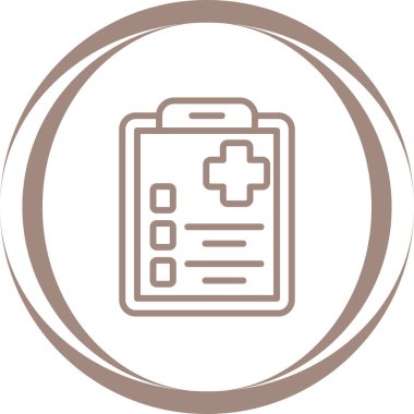 belge simgesi, vektör illüstrasyonu basit tasarım