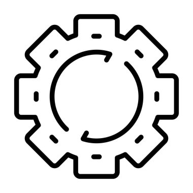 Yenile. Web simgesi basit illüstrasyon