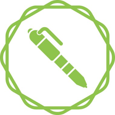 kalem simgesinin vektör illüstrasyonu 