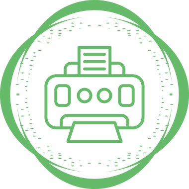 Yazıcı web simge vektör çizim 