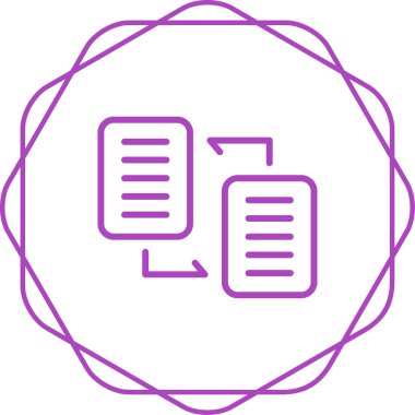 Belge Dağıtım web simgesi vektör illüstrasyonu