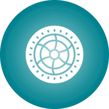 Soğutma hayran simgesi, vektör illüstrasyonu