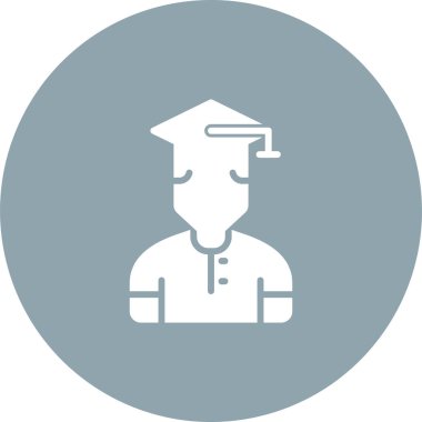 Student icon, vector illustration simple design