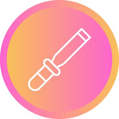 Keski simgesi, vektör illüstrasyonu basit tasarım