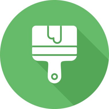 boya fırçası ikonu. Web basit illüstrasyonu