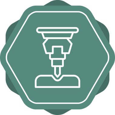 Jackhammer tool  icon, simple style clipart