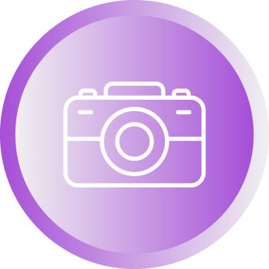 fotoğraf makinesi simgesi, vektör illüstrasyonu 