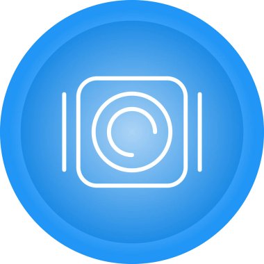 Düğme simgesinin vektör illüstrasyonu