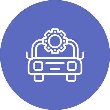 araba simgesi tasarımı, web illüstrasyonu