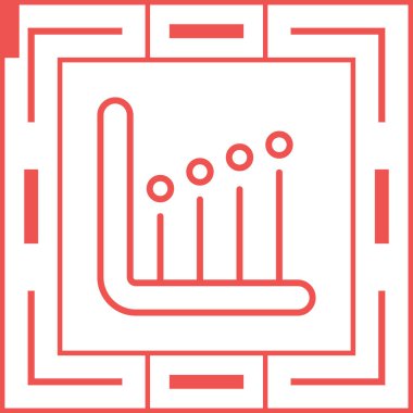çubuk grafik istatistik ikonu vektör illüstrasyonu 