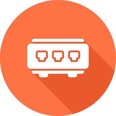 RF Yönlendirici Endüstriyel Ağ Anahtarı İletişim Vektörü Simgesi Tasarımı